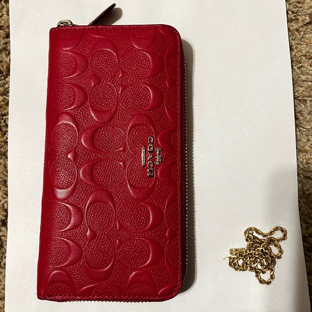 Pink Coach Large Wallet
